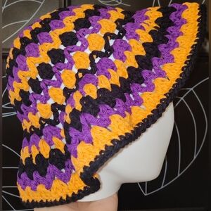Crochet Spooky Vibes Bucket Hat